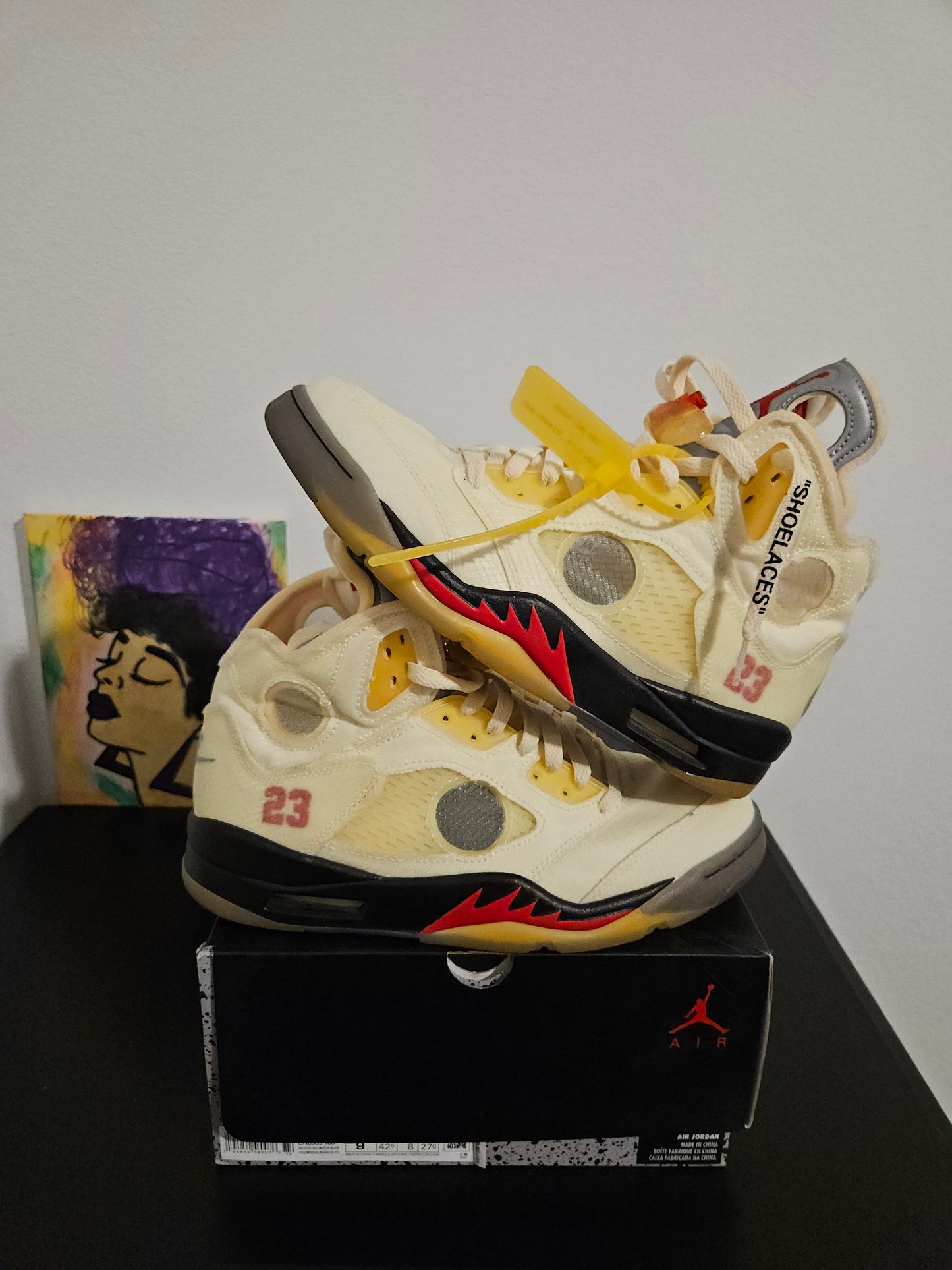 Size 9 - Off White Jordan 5's