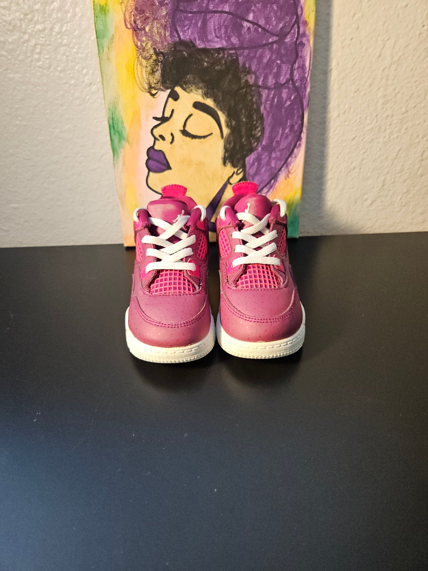 Size 8c - Used Kids Jordan 4's - $40