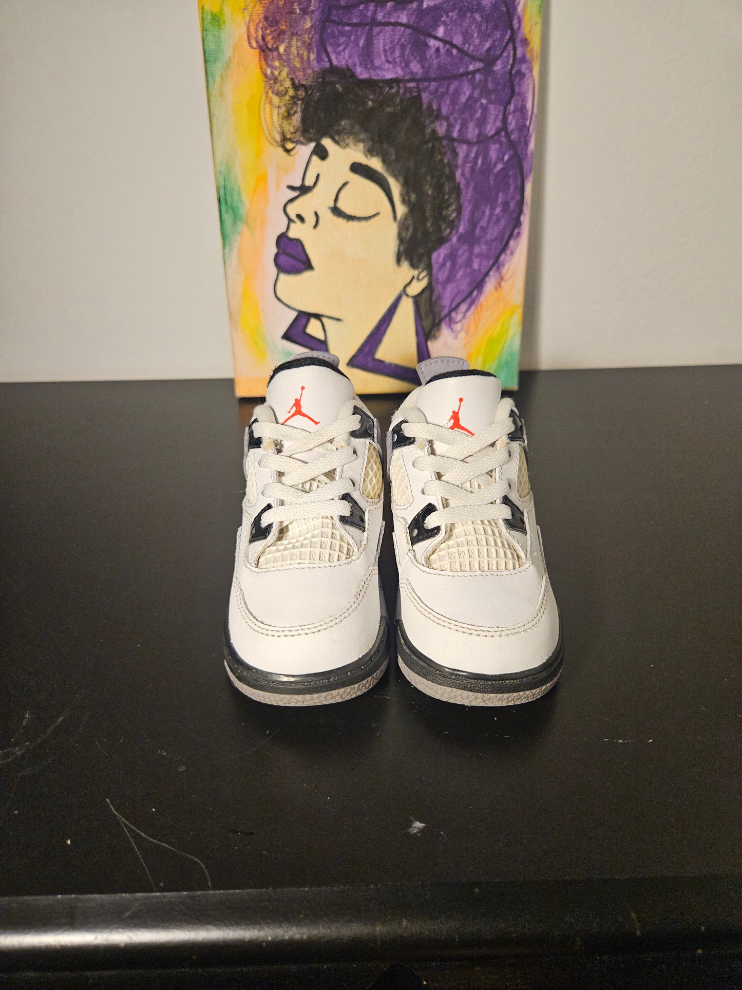 Size 6c - Used Kids Cement Jordan 4's