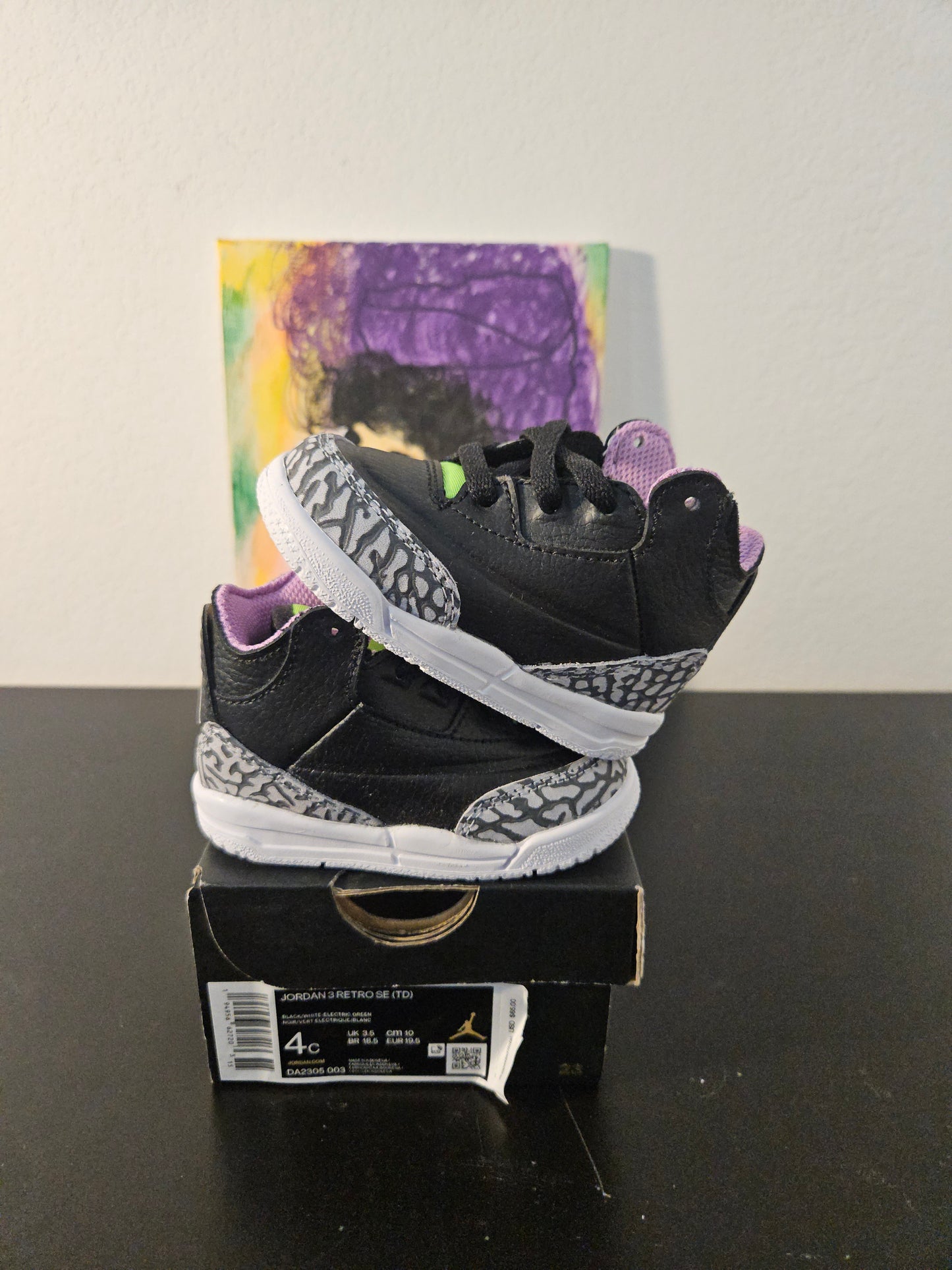 Size 4c - Kids Joker Jordan 3's