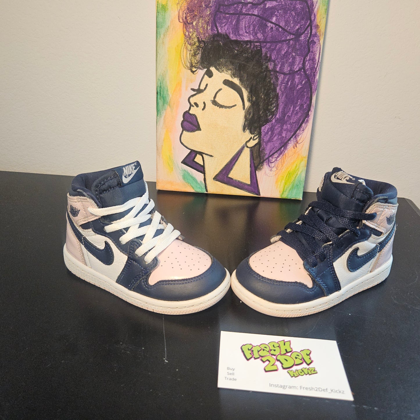 Size 8c - Kids Bubblegum Jordan 1's