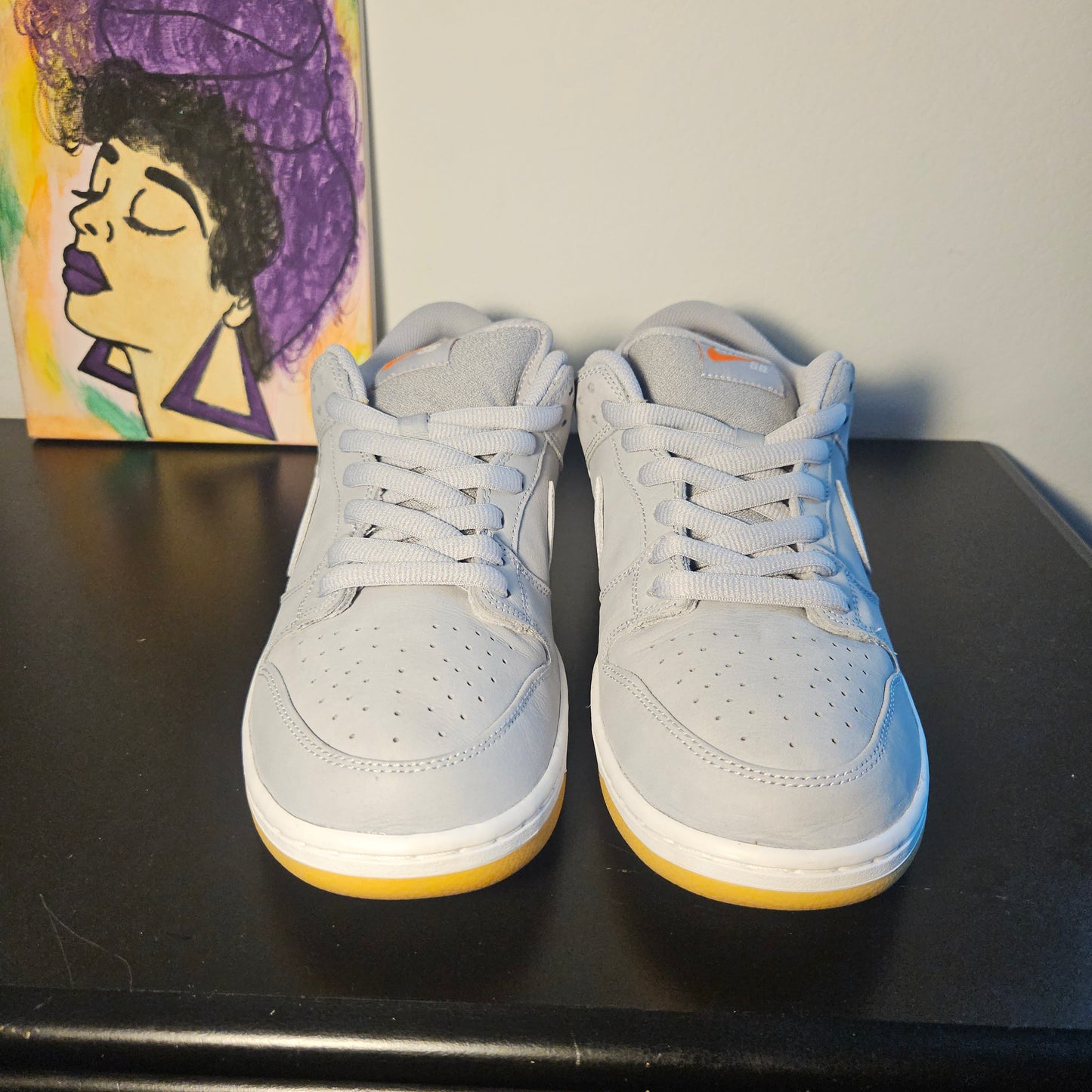 Size 11.5 - Orange Label Grey SB Dunks