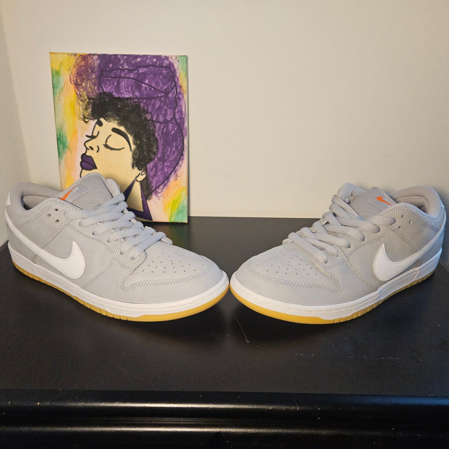 Size 11.5 - Orange Label Grey SB Dunks