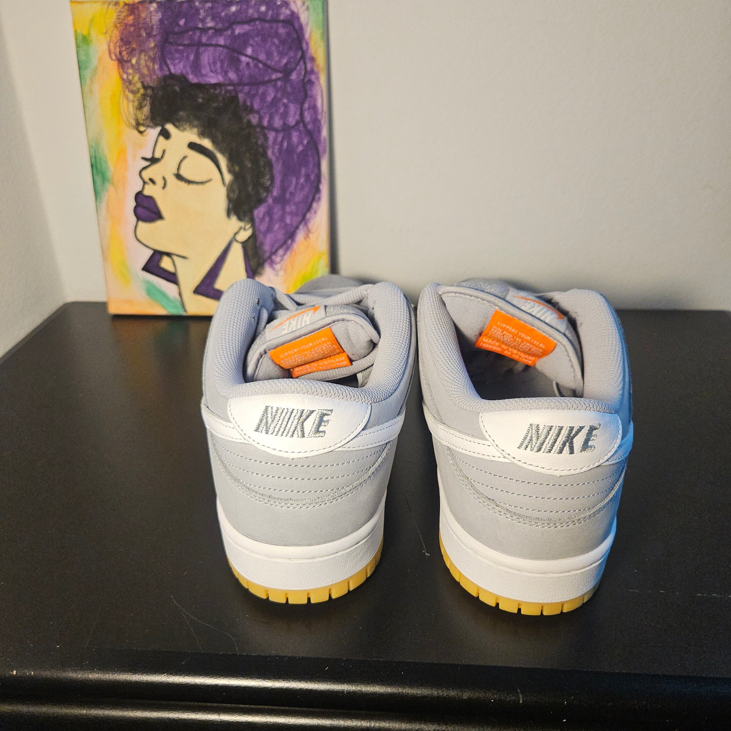 Size 11.5 - Orange Label Grey SB Dunks