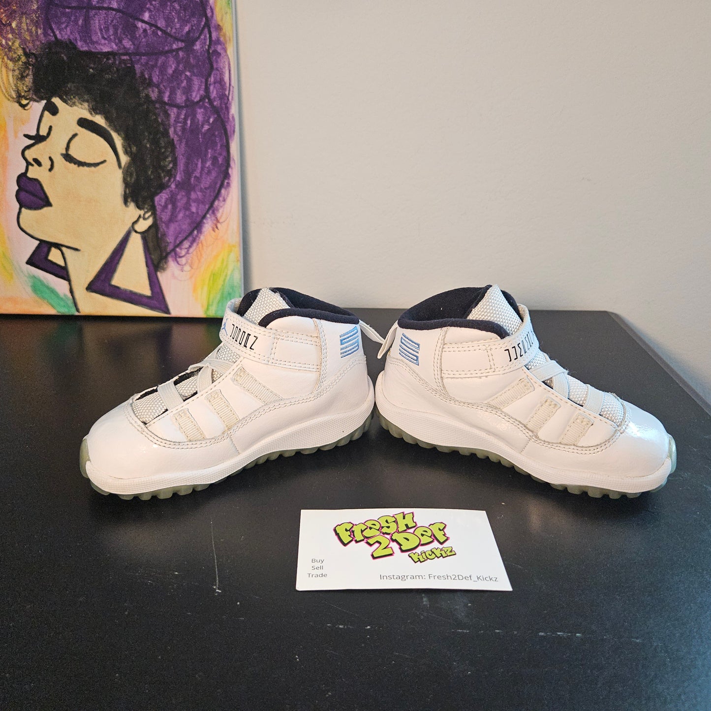 Size 7c - Kids Legend Blue Jordan 11's - $40