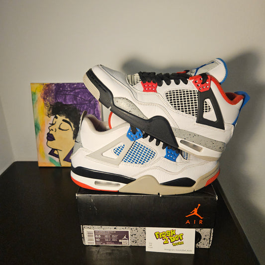 Size 8.5 - What The Jordan 4's