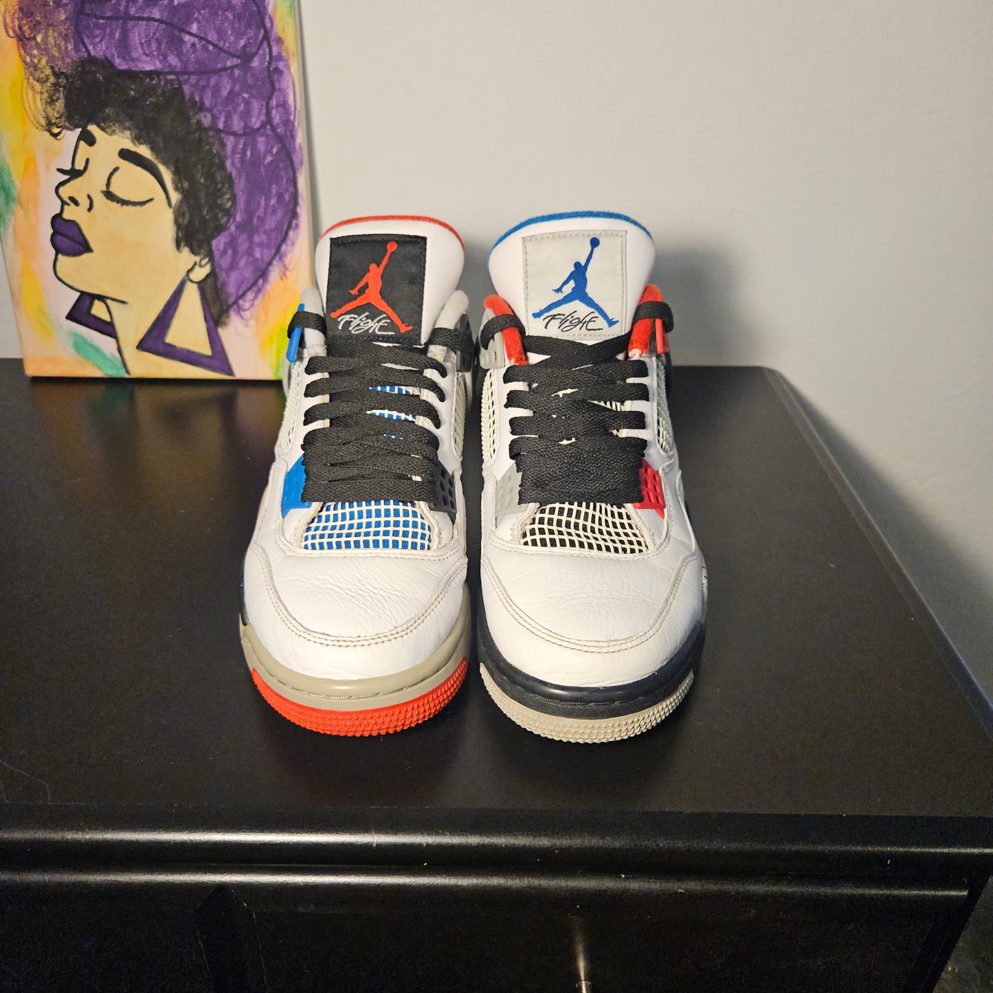 Size 8.5 - What The Jordan 4's