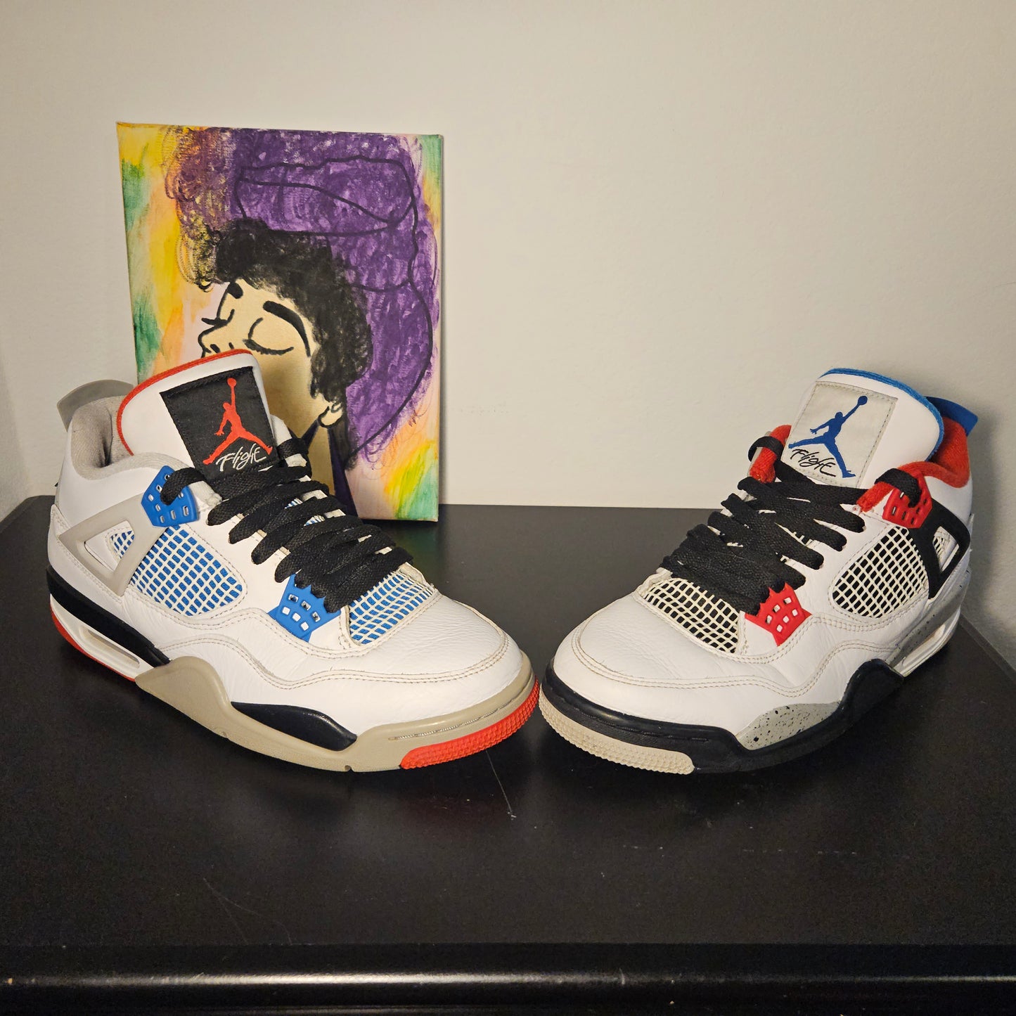 Size 8.5 - What The Jordan 4's