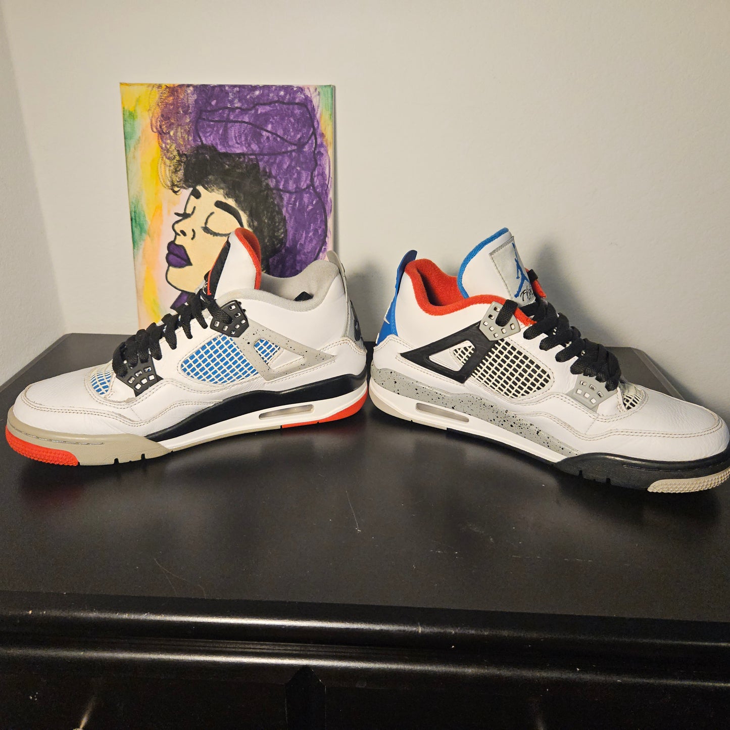 Size 8.5 - What The Jordan 4's