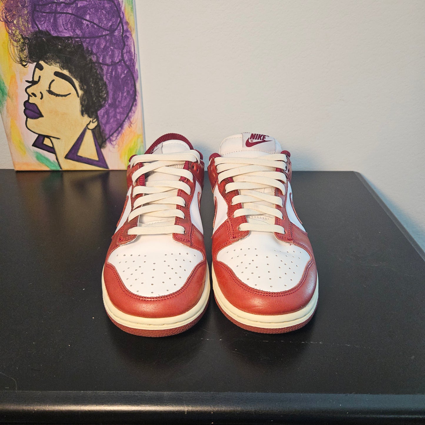 Size 6.5y - Maroon Nike Dunks