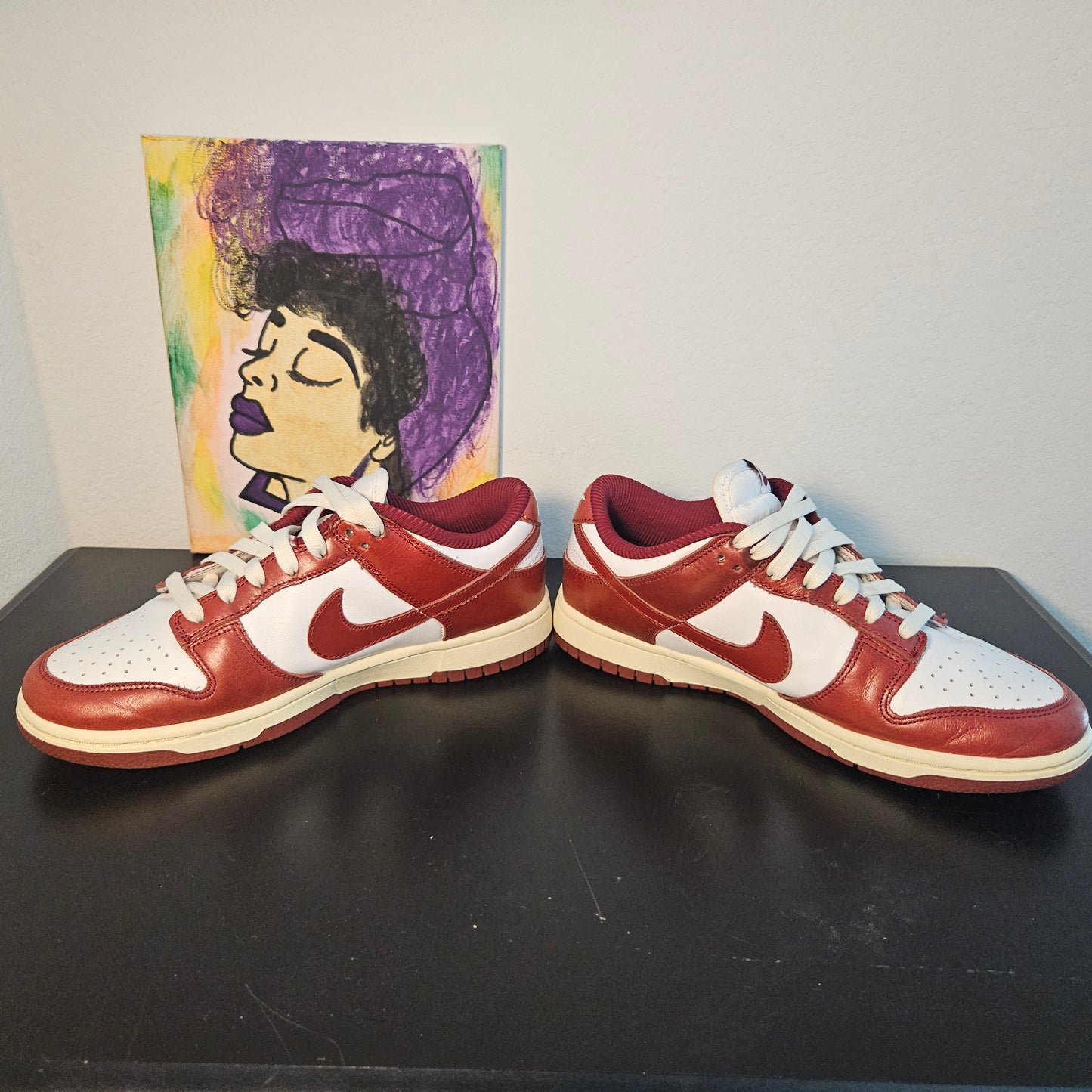 Size 6.5y - Maroon Nike Dunks