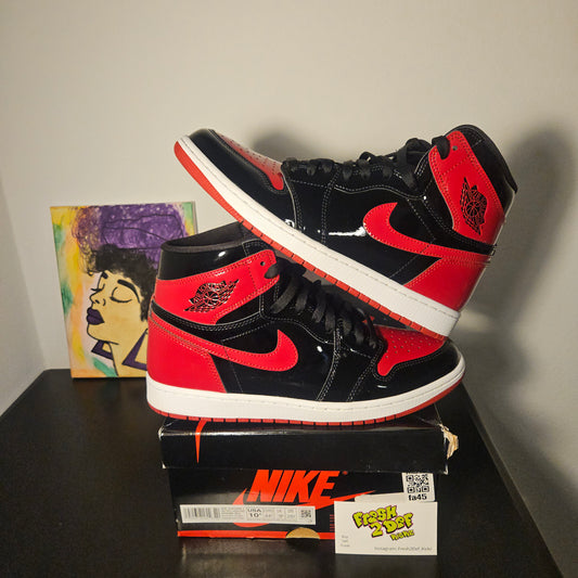 Size 10.5 - Patent Bred Jordan 1's