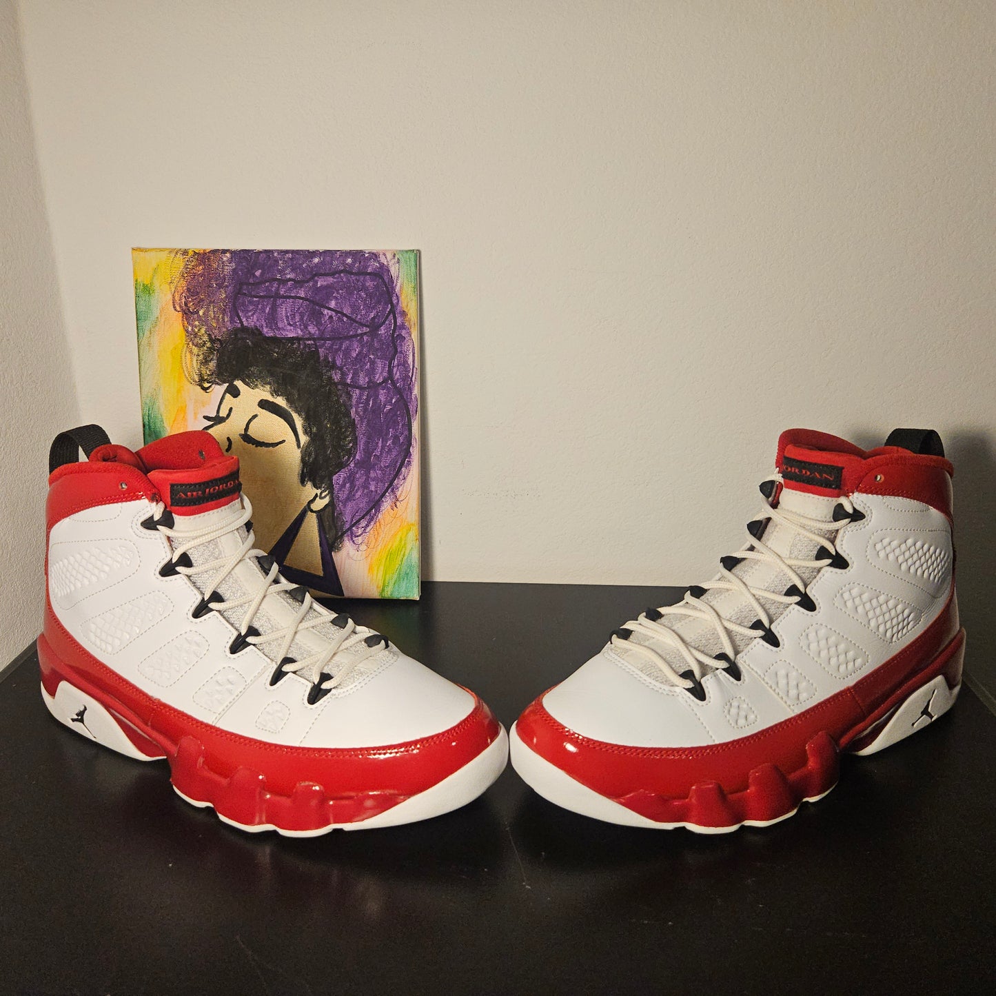 Size 10.5 Men - Gym Red Jordan 9's