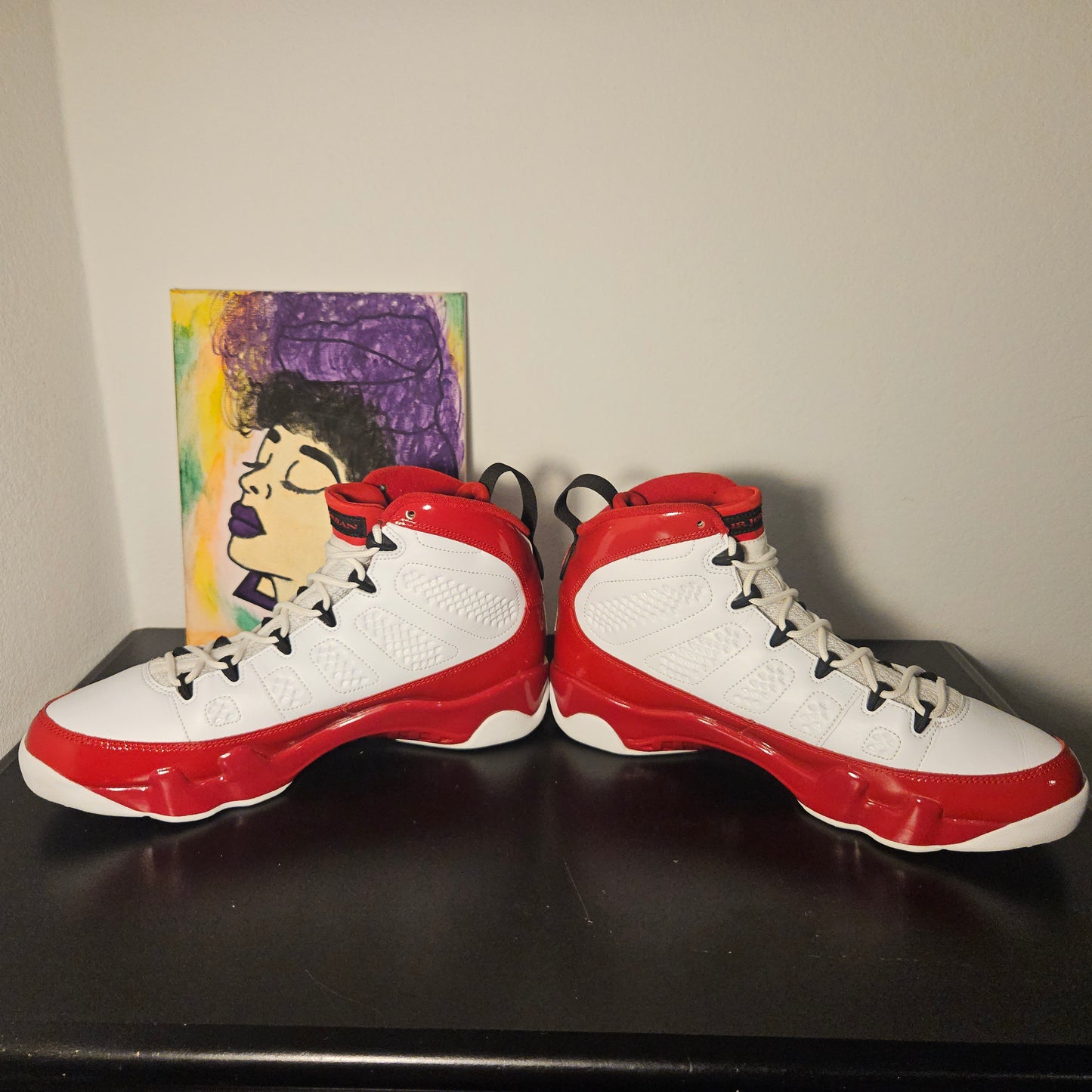 Size 10.5 Men - Gym Red Jordan 9's