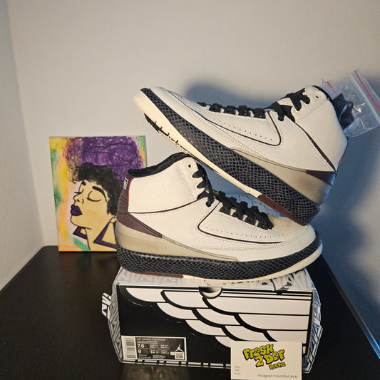 Size 7.5y - A Ma Maniere Jordan 2's