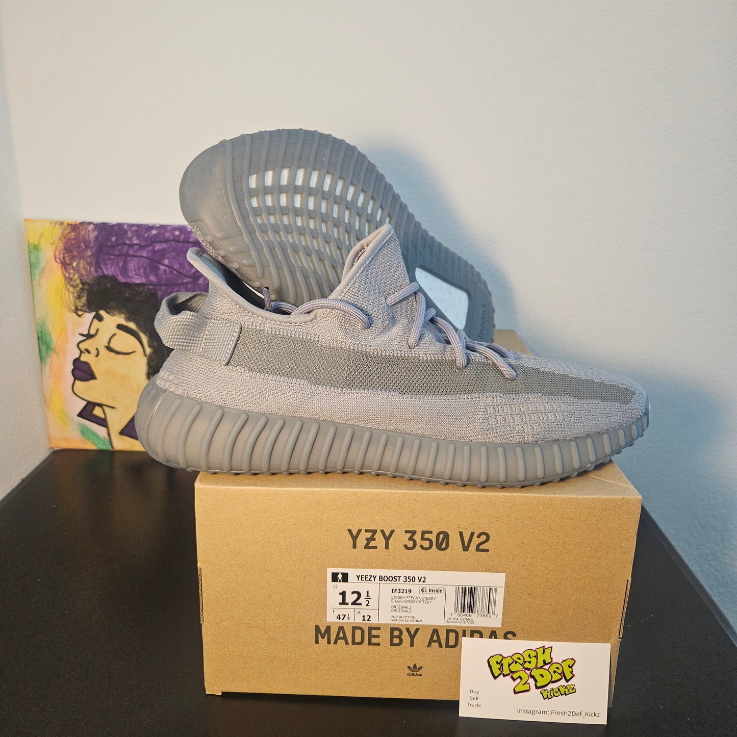 Size 12.5 - Steel Grey Yeezy 350 - $165