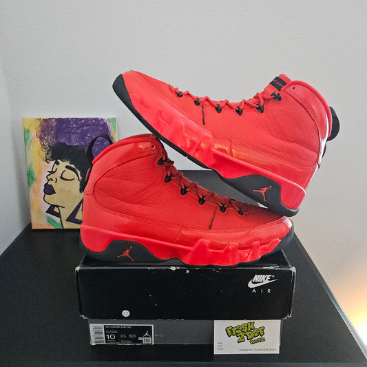 Size 10 - Chile Red Jordan 9's -  $160