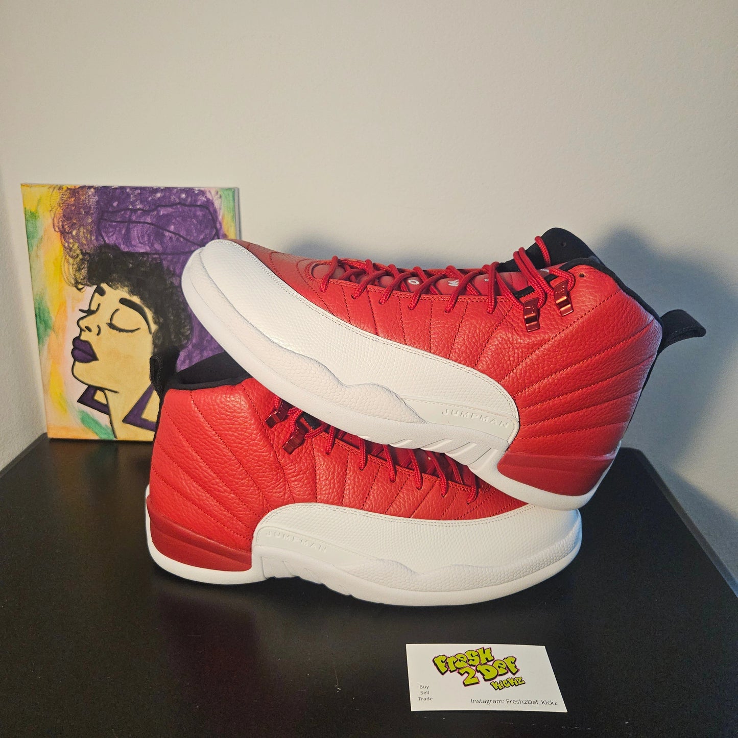 Size 13 - Gym Red Jordan 12's