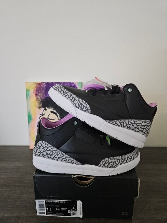 Size 1.5y - Kids Jordan 3's