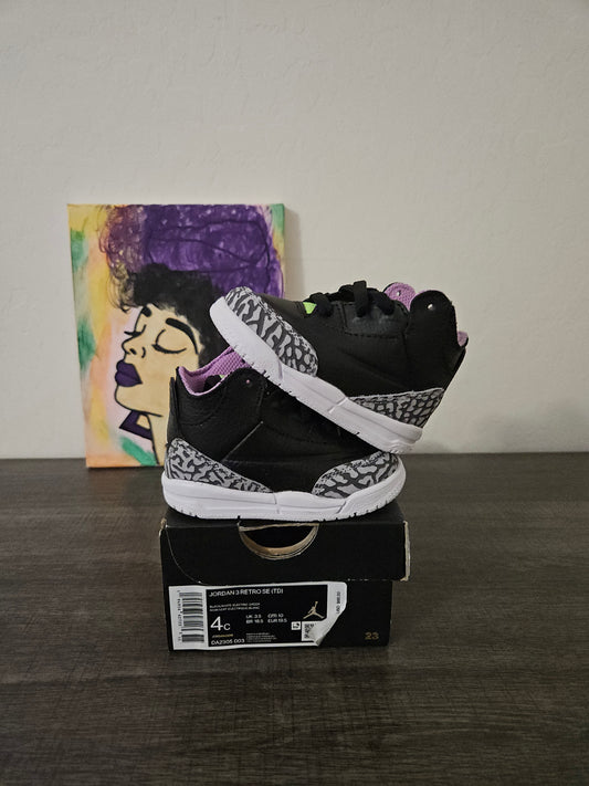 Size 4c -Kids Joker Jordan 3's