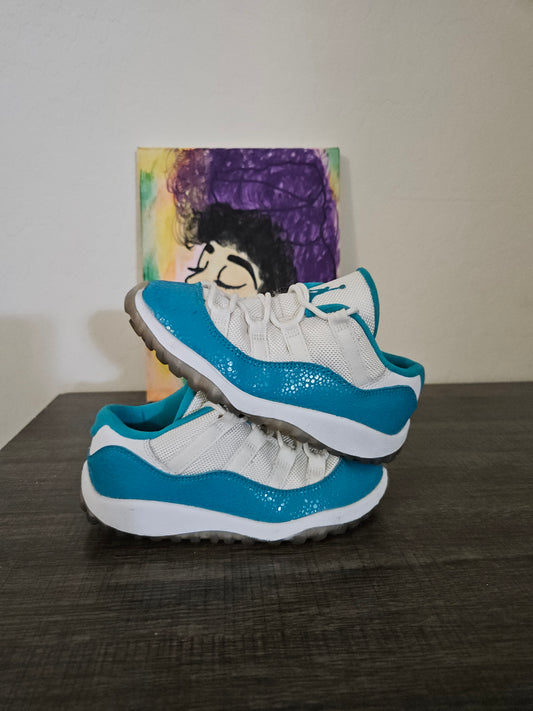 Size 10c - Kids 'Aqua Safari' Jordan 11's