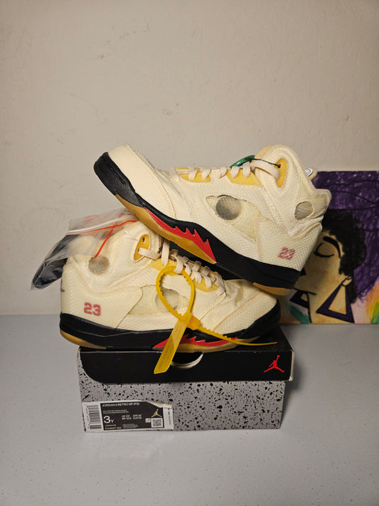 Size 3y - Kids Off White Jordan 5's