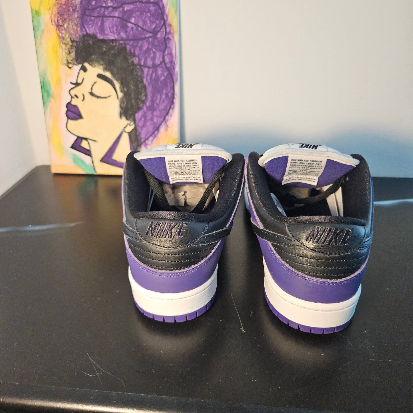 Size 9.5 - Court Purple Nike SB Dunks - $100