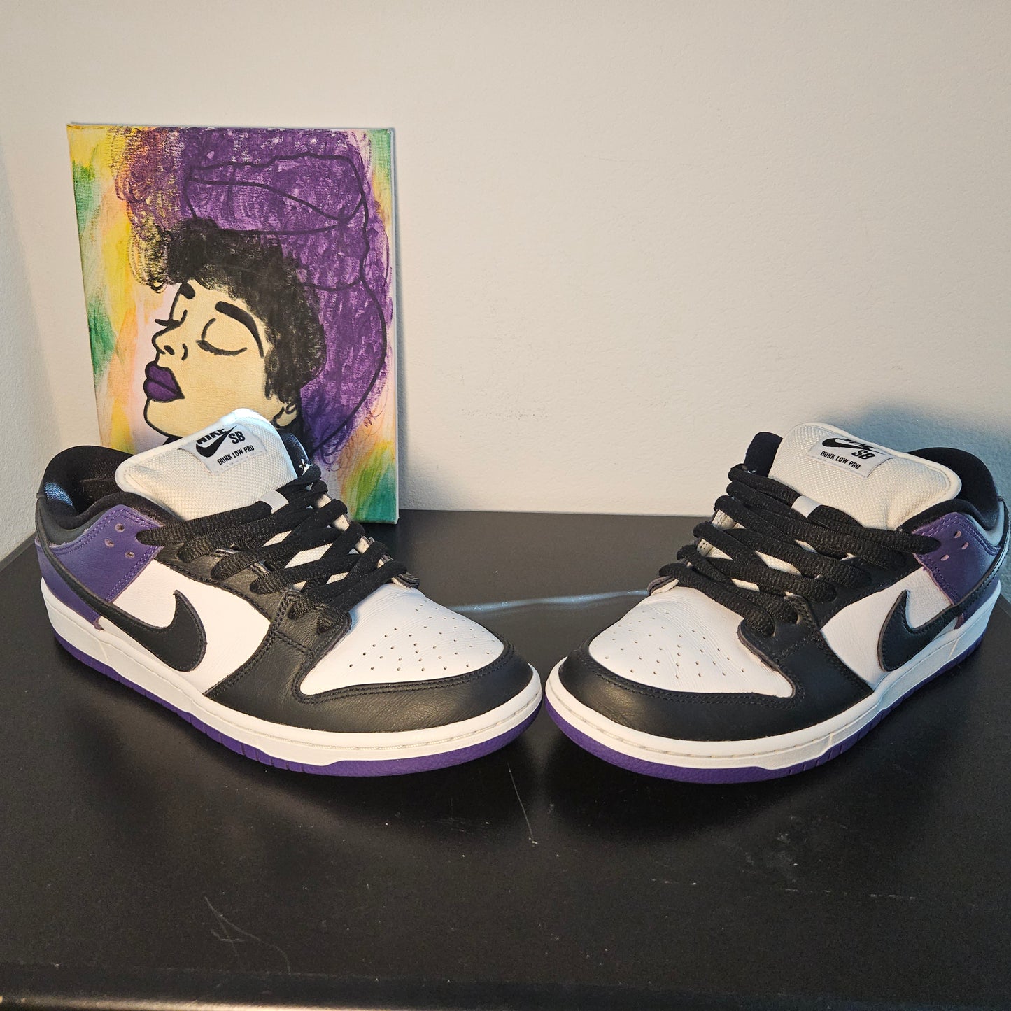 Size 9.5 - Court Purple Nike SB Dunks - $100