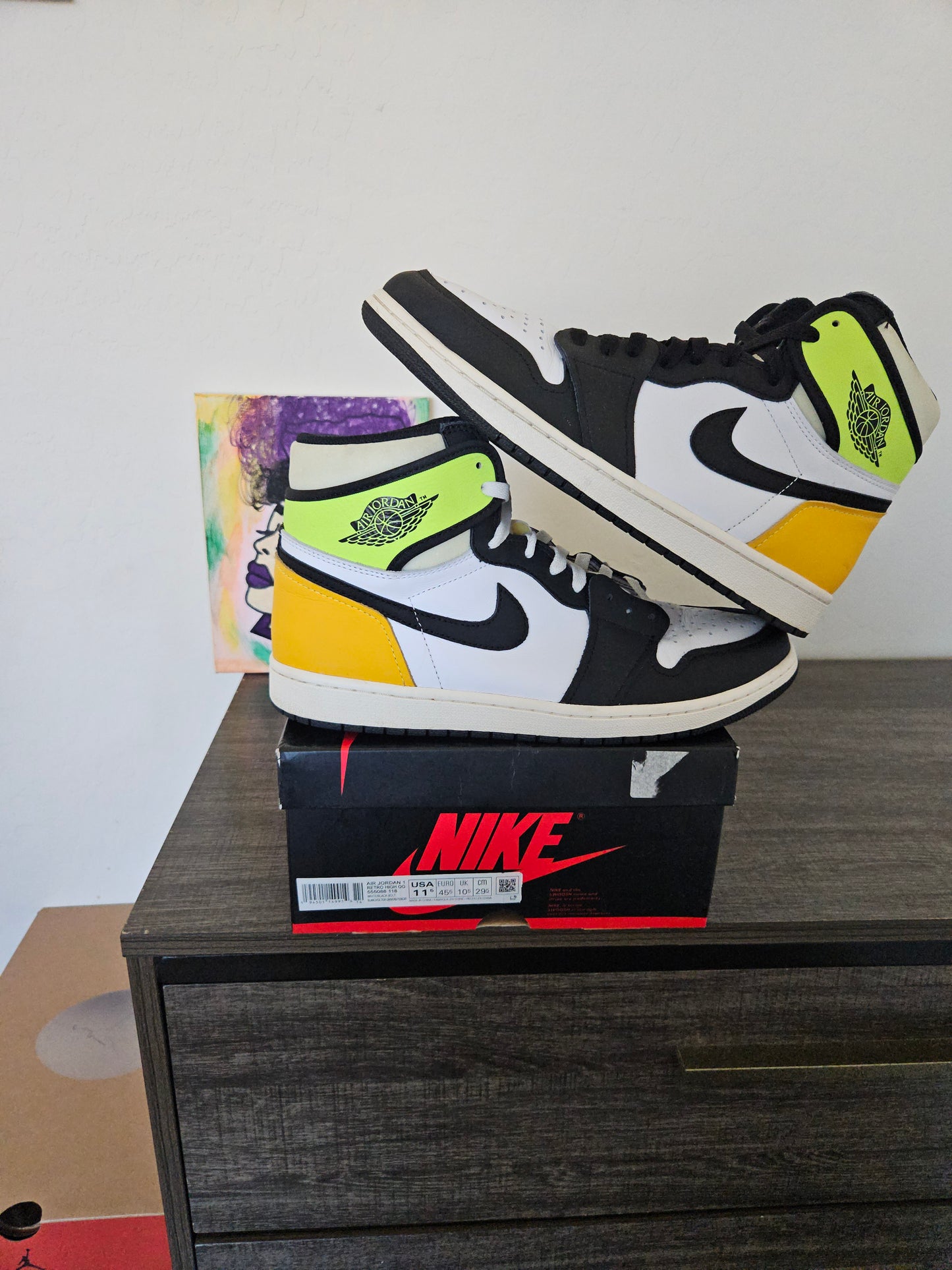 Size 11.5 - Volt Jordan 1's