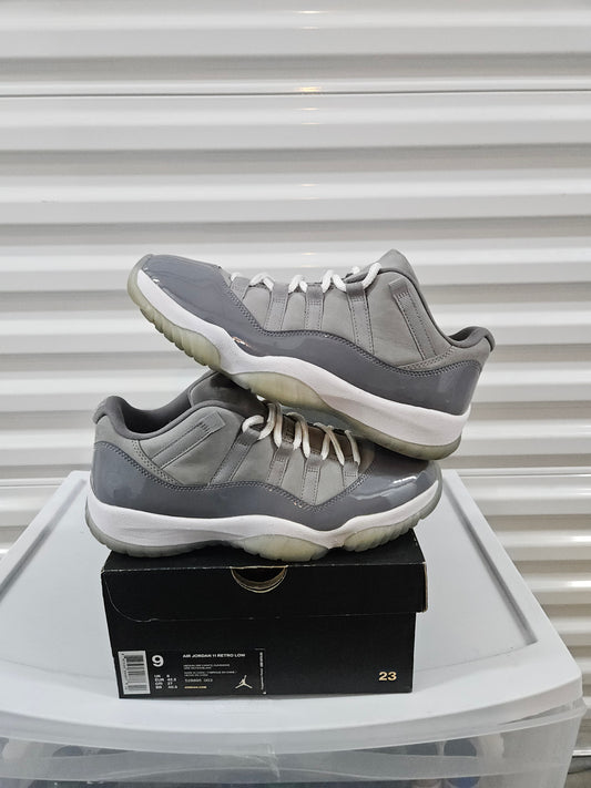 Size 9 - Cool Grey Jordan 11 Low's