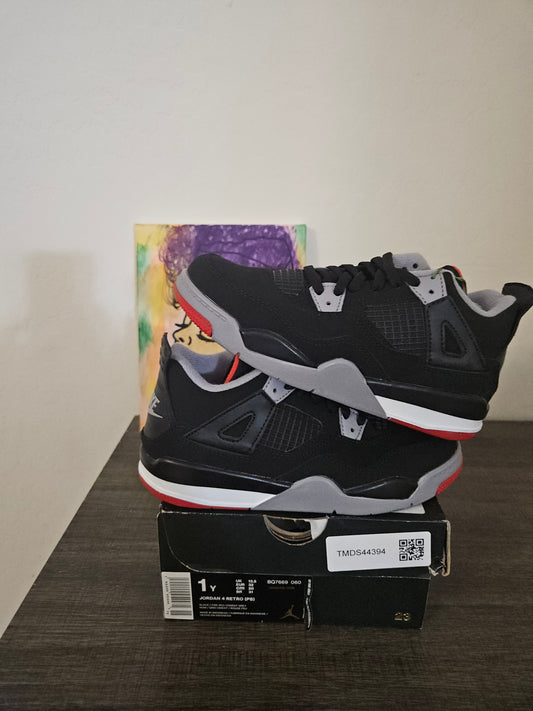Size 1y - Kids Bred Jordan 4's