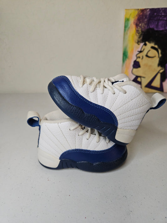Size 5c - Kids French Blue Jordan 12's