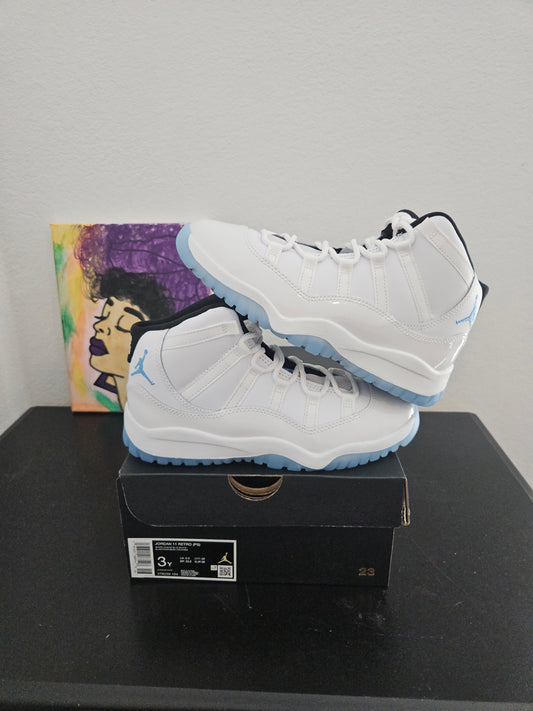 Size 3y - True Blue Jordan 11's