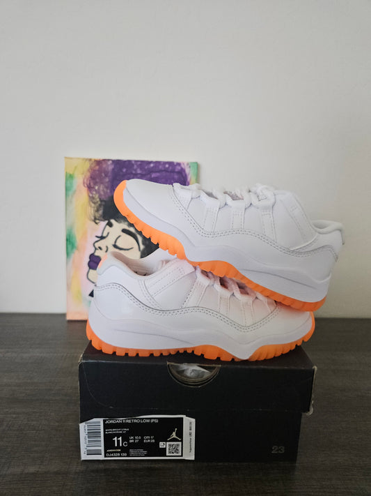 Size 11c - Kids Citrus Jordan 11's