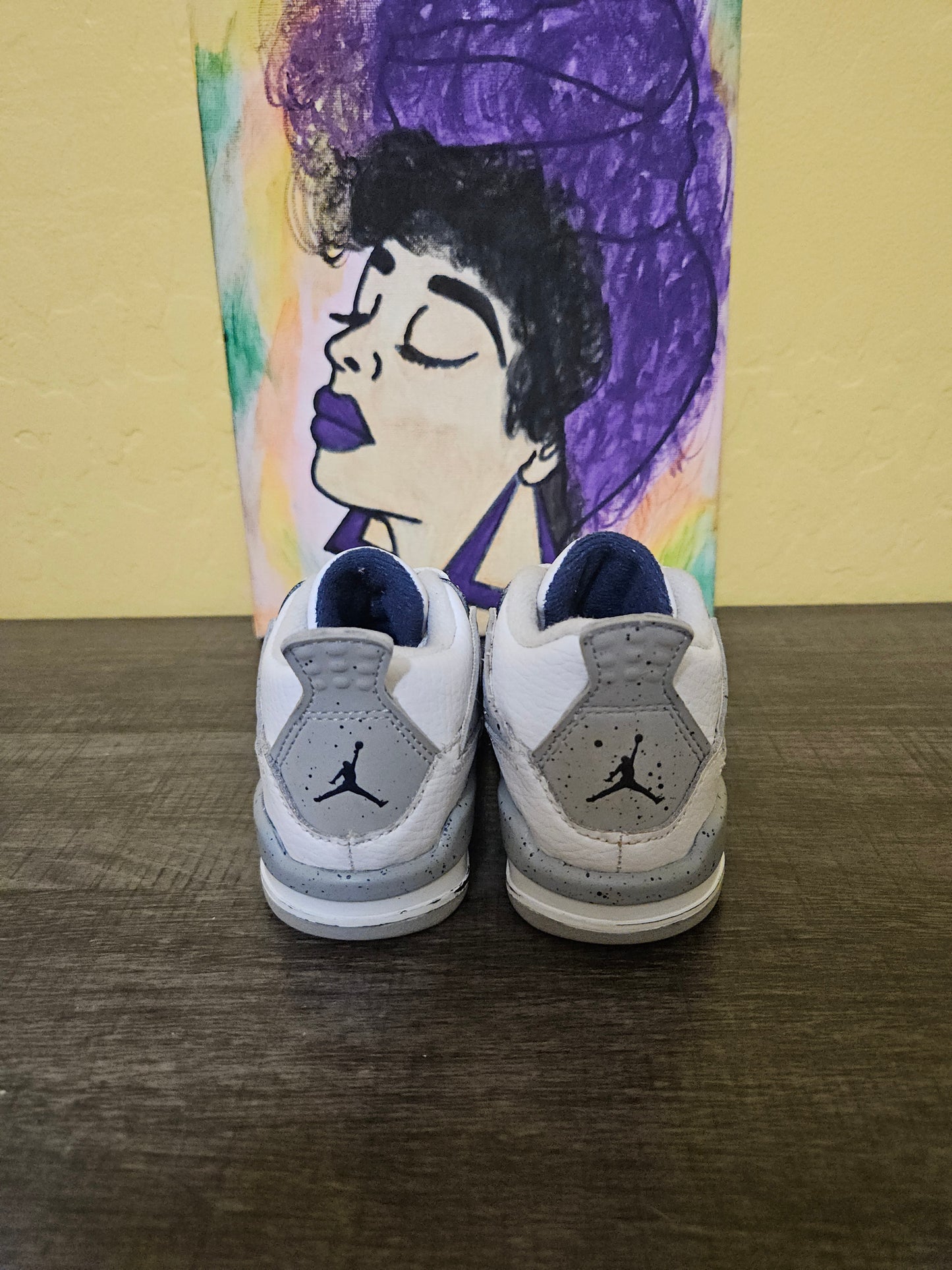 Size 6c - Kids Midnight Navy Jordan 4's