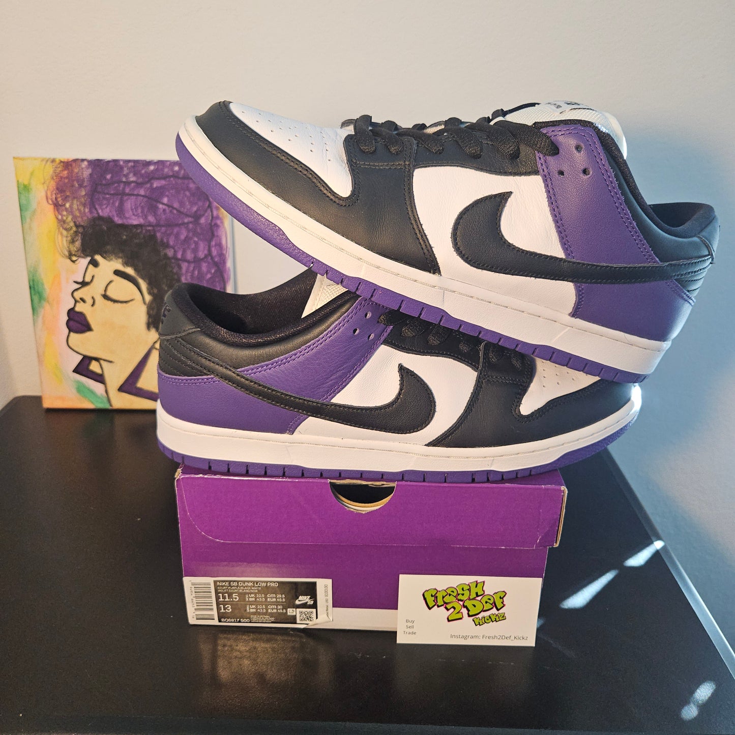 Size 11.5 - Court Purple Nike SB Dunks