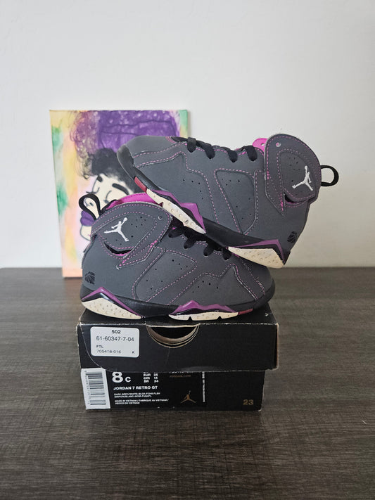 Size 8c - Kids Pink Jordan 7's