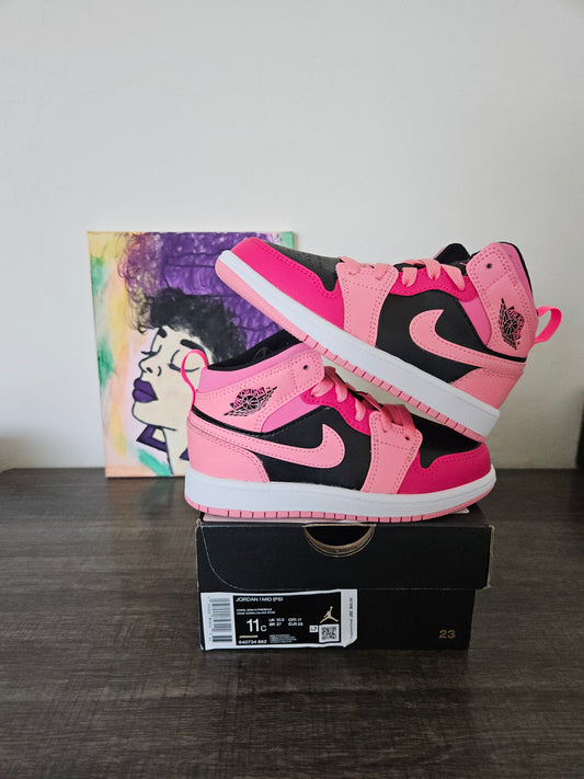 Size 11c - Kids Pink Jordan 1's