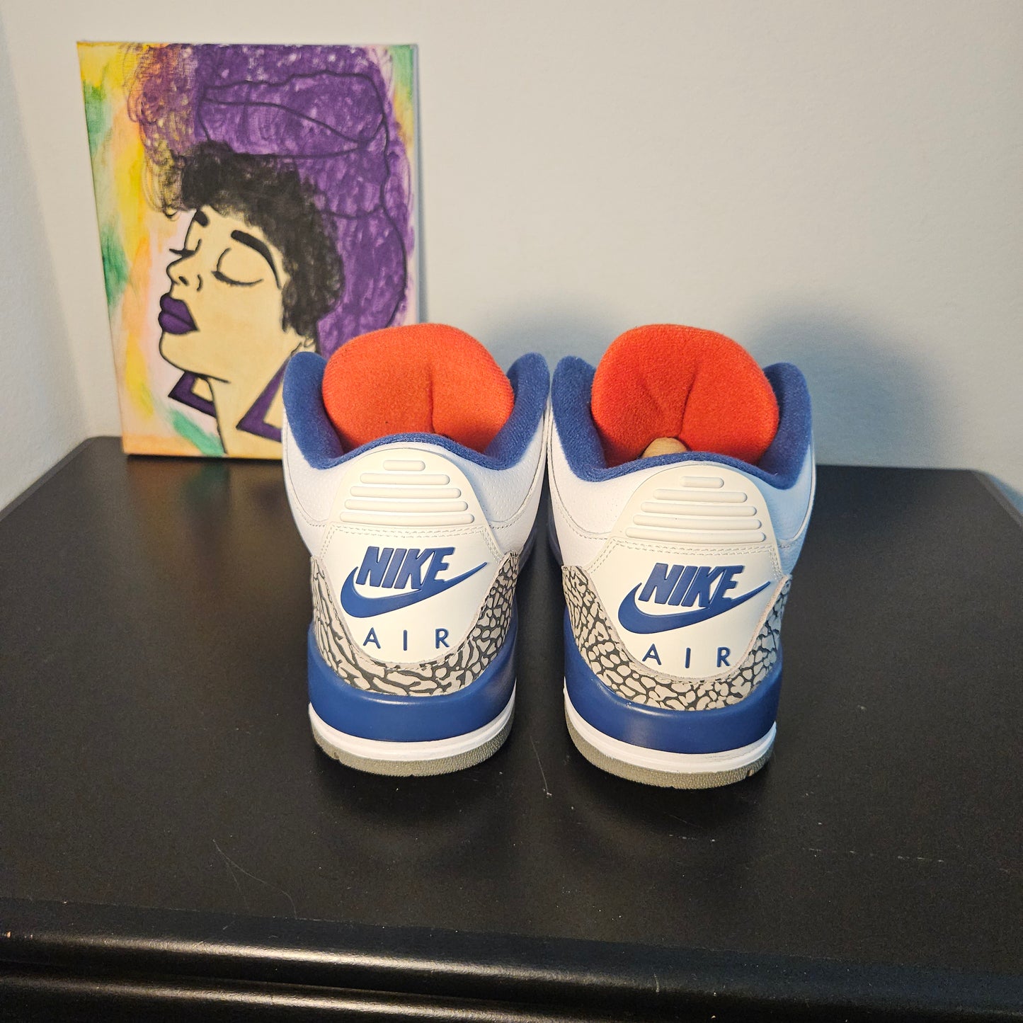 Size 9.5 - 2016 True Blue Jordan 3's - $220