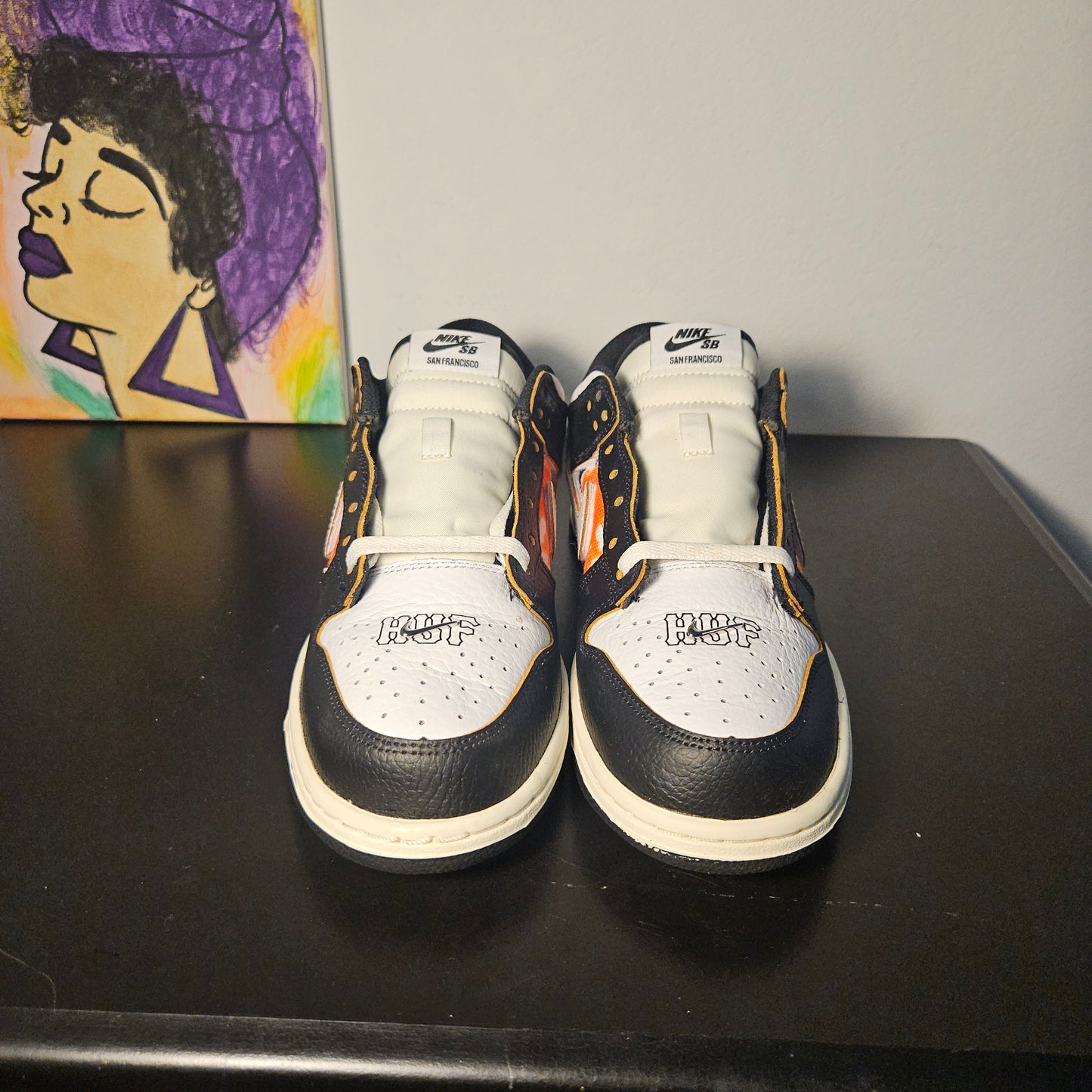 Size 6y - HUF San Francisco Nike SB Dunks - $125