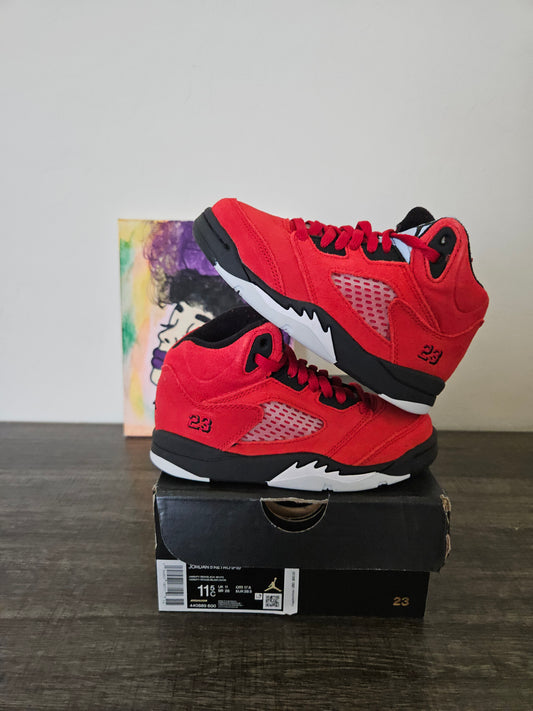 Size 11.5c - Kids Raging Bulls Jordan 5's