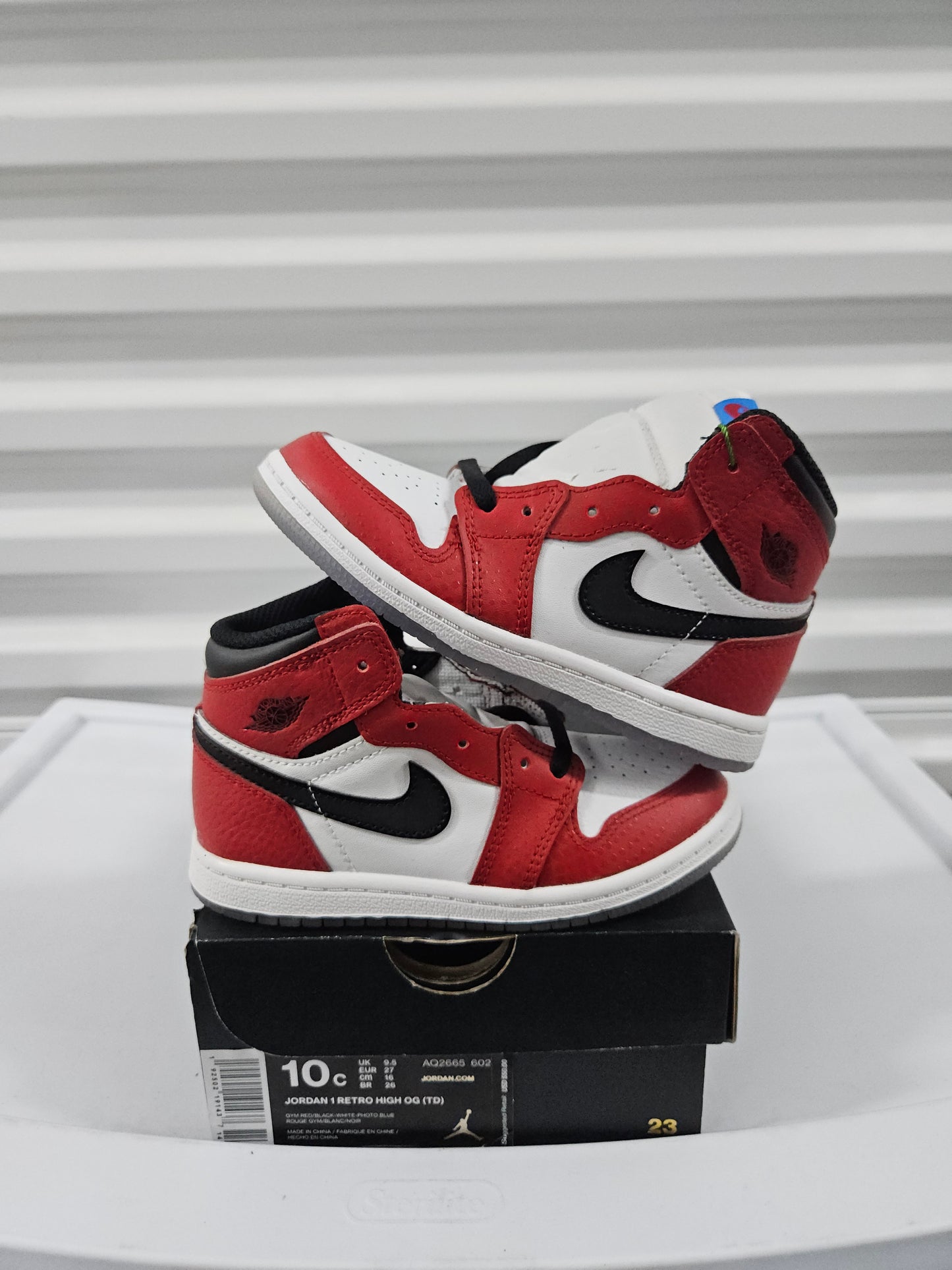 Size 10c - Spiderman Jordan 1's