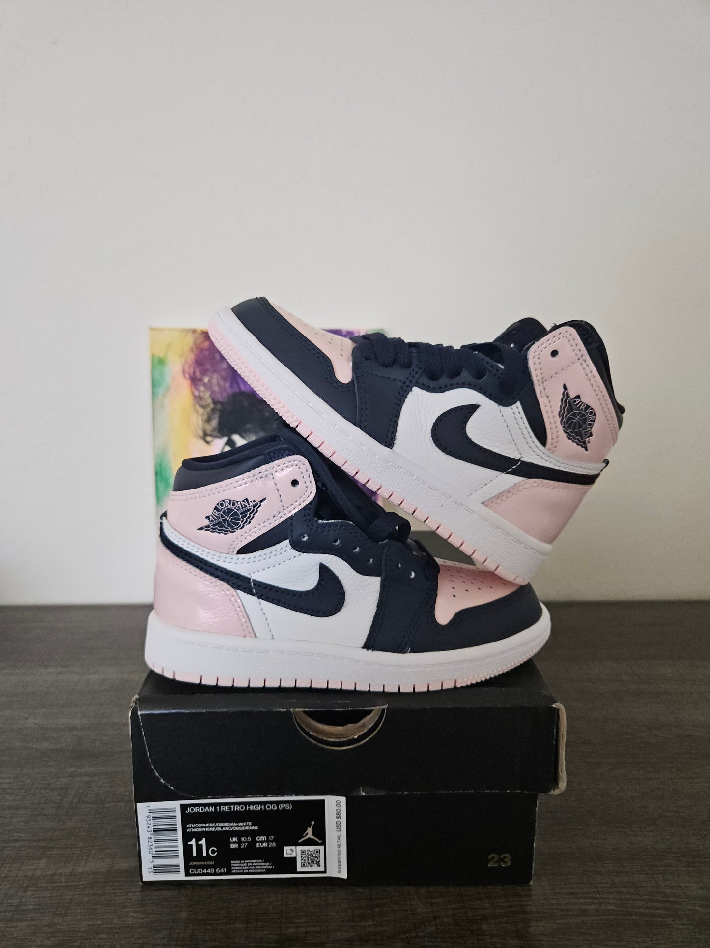 Size 11c - Kids Bubblegum Jordan 1's