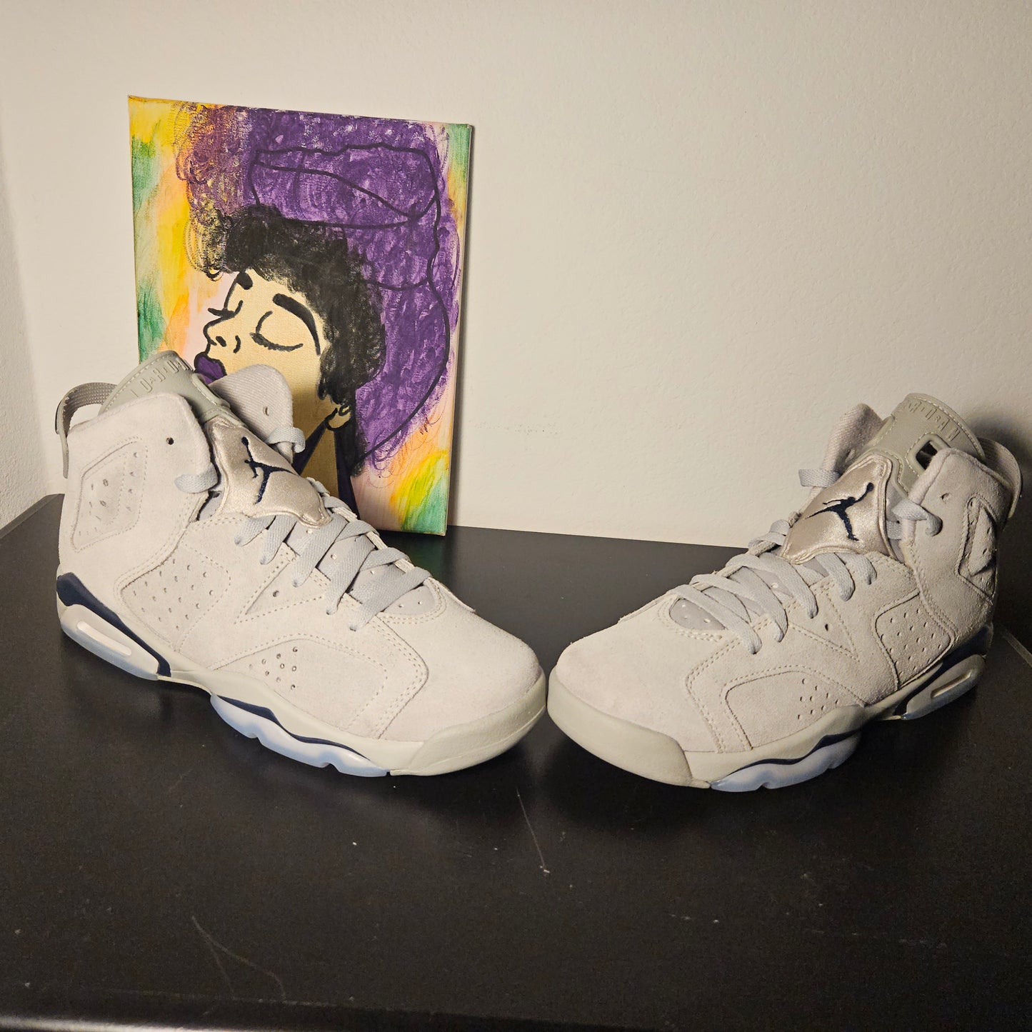 Size 7y - Georgetown Jordan 6's