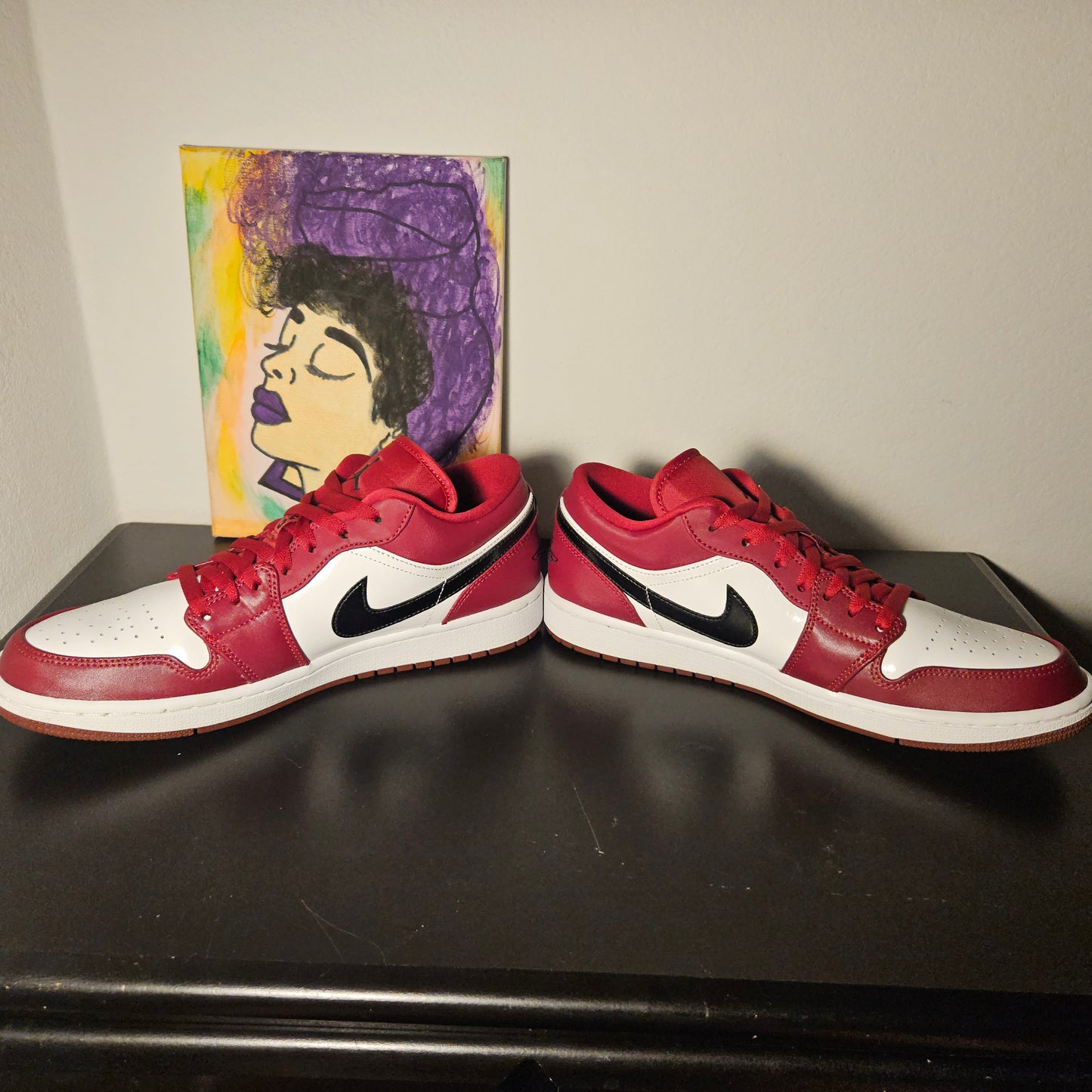 Size 10.5 - Noble Red Jordan 1 Low's