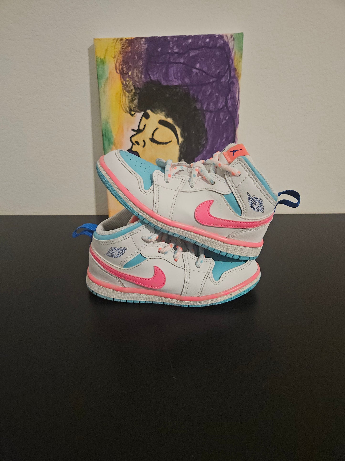 Size 9c - Cotton Candy Jordan 1's