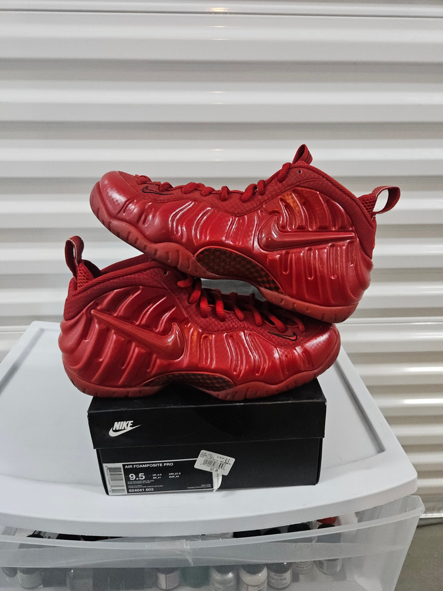 Size 9.5 - Red October Nike Foamposites