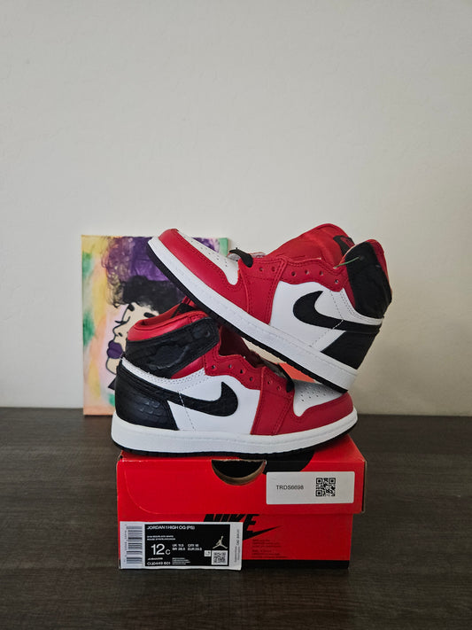 Size 12c - Kids Snakeskin Jordan 1's