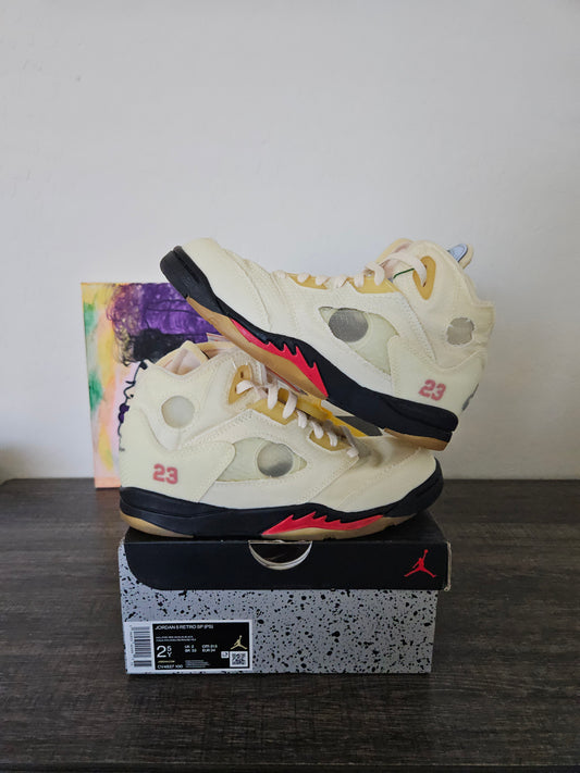 Size 2.5y - Kids Off White Jordan 5's